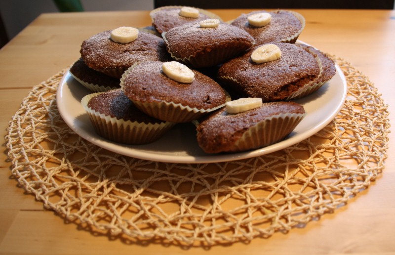 Yoga im Grünen » Schoko-Bananen-Cupcakes